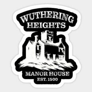 Emily Bronte Wuthering Heights House Literature Books Sticker